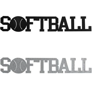 Softball Word Metal Decor - Bild 1 von 3