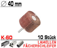 10 x Lamellen Fächer Schleifer Schleiffächer Schleifmop Schleifstift Ø 40mm K60
