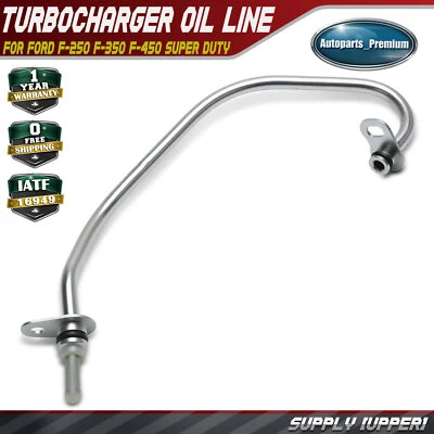 Línea de aceite de turbocompresor de suministro (superior) para Ford F-250 F-350 F-450 Super Duty 15-16 Foto 1 de 4