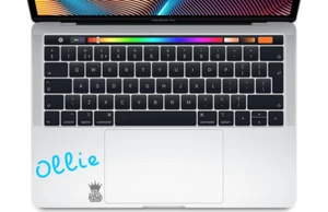 Personalised Name Sticker Island Font - Laptop Vinyl Custom Decal Mac touch pad - Picture 1 of 12