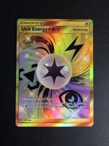 Pokémon TCG Unit Energy Trainer Ultra Prism 171/156 Holo Gold Secret Rare NM - Picture 1 of 6