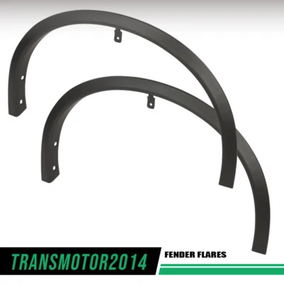 Fender Flares Set Fit For 14-2020 Nissan Rogue Front Smooth Black Plastic 2Pcs - Image 1 of 4