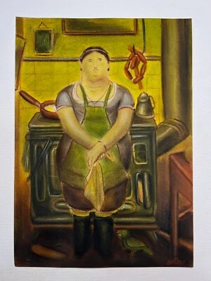 Fernando Botero Dibujo sobre papel (Hecho a mano) firmado y estampado en medios mixtos. Foto 1 de 4