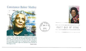 5830 Constance Baker Motley Black History serie Panda Cachets, FDC - Imagen 1 de 1