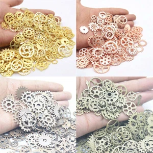 Cogs Wrist Wheels Gears Punk Parts Craft Steam Vintage Jewelry DIYWatch Wrist - Picture 1 of 18