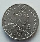 Old Coin 1965 French Half Franc