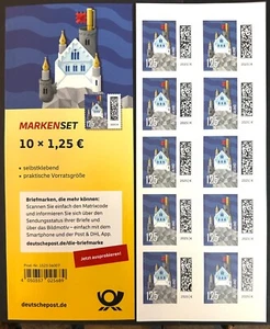 BRD 2025 MARKENSET BRIEFBURG 10x 1,25€ Mi. 3896 SK FB 148 NEU MÄRZ WELT BRIEFE ! - Bild 1 von 1