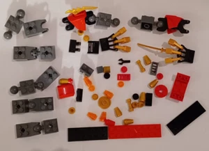 LEGOs Ninjago parts mostly from partial Kai's Fire #70500 grey red black pieces - Picture 1 of 5