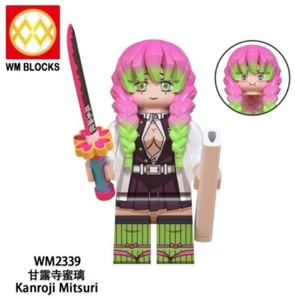 2 inch Custom Demon Slayer Mitsuri Kanroji Minifigure with Base, New/Mint - Picture 1 of 1