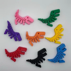 3D Printed - Flexi Rex - Articulated Flexible Toy Dinosaur - Picture 1 of 2