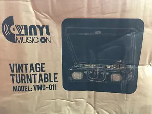 VINYL MUSIC ON VINTAGE TURNTABLE VMO-011-WHITE-USED - Picture 1 of 5