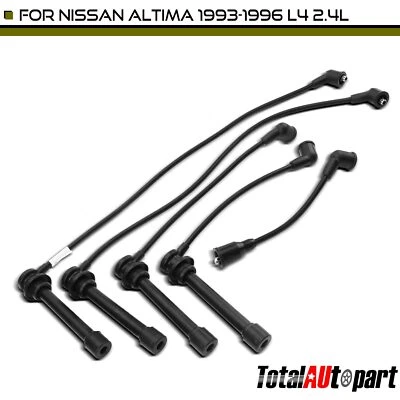 Juegos de 5 cables de bujías para Nissan Altima 1993 1994 1995-1996 2,4 L 224502B525 Foto 1 de 4
