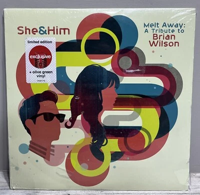 Melt Away by She & Him (Record, Olive Green, 2022) Sealed, Shelf wear* - Image 1 of 4