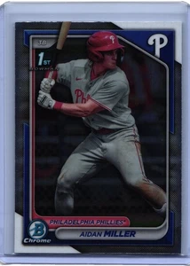 2024 Bowman #BCP-27 Aidan Miller Chrome Prospects - Picture 1 of 2