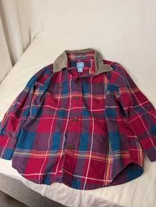 Baby Gap 18-24 Monate kariert mit Cordkragen Herbst Knopfleiste - Bild 1 von 5