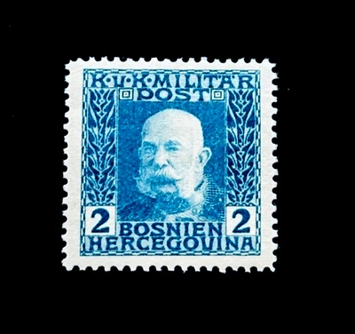 Sello BOSNIA HERZEGOVINA - 1912 Franz Joseph KUK Militar Sn 66 MH r68🔥 Foto 1 de 2
