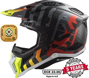 LS2 MX703 X-Force Carbon Fibre Off-Road Motorcycle Helmet - Barrier Yellow - Picture 1 of 16