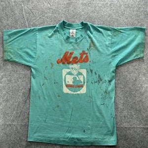 Camisa De Colección Mets de Nueva York Para Hombres Verde Mediana MLB Béisbol Liga de Novatos PAL #1 SS - Imagen 1 de 19