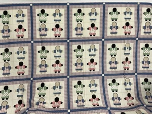 Bloques de guinga para muñecas Cheater Quilt Rag, 68” X 45”, 40 bloques - Imagen 1 de 3