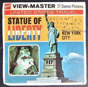 Freiheitsstatue View Master 3 Rollen Set Paket & Buch A648 komplett NYC - Bild 1 von 8
