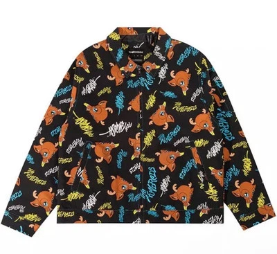 Chaqueta de Trabajo The Hundreds Ron English Fawn AOP Agotada $149.00 Grande Foto 1 de 4