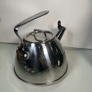 All-Clad 2 Qt Whistling Tea Kettle – Stainless Steel, Fits All Cooktops - Picture 1 of 9