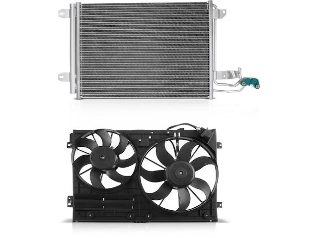 A/C Condenser and Cooling Fan Kit 56DNKR87 for A3 Quattro TT 2006 2007 2008 2009 - Image 1 of 1