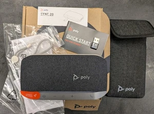 Altavoz inteligente portátil Poly Sync 20 SY20-M USB-A Bluetooth USB-A con estuche NUEVO - Imagen 1 de 3