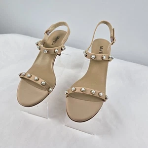 Vaneli Pumps Women's 9.5 MaryKe Champagne Light Tan 2.5" Heel Owi Fabric NIB  - Picture 1 of 17
