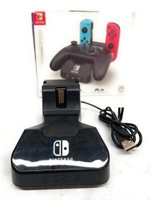 PowerA Controller Charging Base, For Nintendo Switch, Black — 第 1/4 张图片