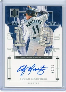 2024 Panini Impeccable #ICS-EM Edgar Martinez Cooperstown Signatures 11/19 - Picture 1 of 2