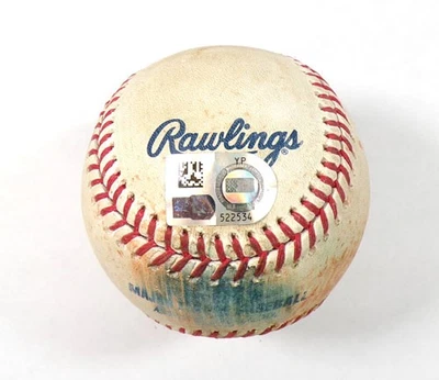 2023 Brewers @ Pirates Game-Used Baseball Alfonso Rivas Corbin Burnes COA - Image 1 of 3