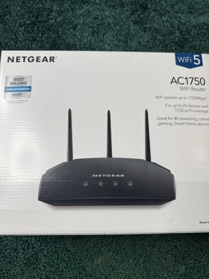 Netgear AC1750 Smart WiFi Router - 802.11 AC Dual Band Gigabit - Black... - Image 1 of 4