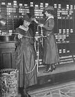Women Operating Stock Market Board & Ticker Tape Machine At Waldorf in 1918 WW1