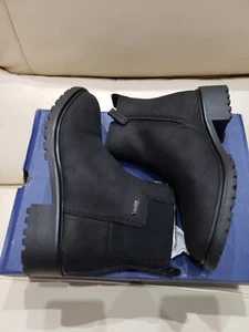 Rockport Ryleigh Gore Chelsea Women's Leather Waterproof Ankle Boots Black 5.5M  - Picture 1 of 7