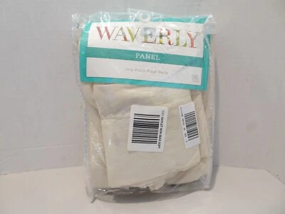 Panel de cortina plisado Serendipity 95"x25" Waverly Marfil NUEVO Foto 1 de 3