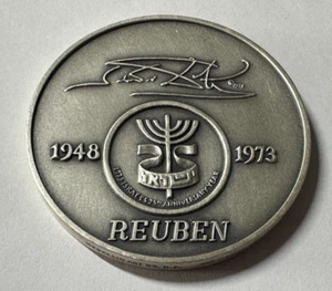 REUBEN SALVADOR DALI 1973 SILBER 999 REIN 12 STÄMME ISRAEL FINE ART MEDAILLE - Bild 1 von 6