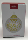 Hallmark Christmas Commemorative 2022 Keepsake Ornament 10th In Series Glass