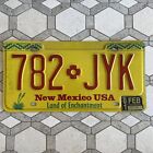 2001 New Mexico License Plate Land Of Enchantment 782 JYK