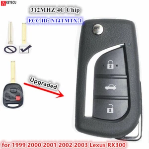 for 1999 2000 2001 2002 2003 Lexus RX300 Upgraded Flip Remote Key Fob N14TMTX-1 - Picture 1 of 1