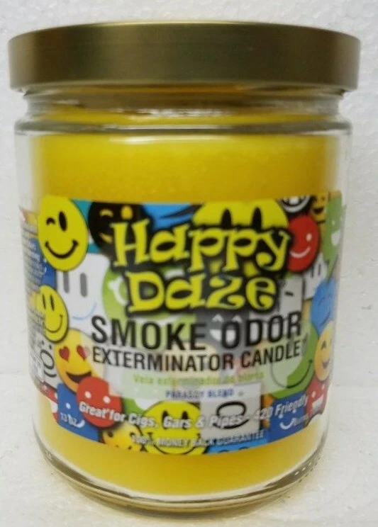 Smoke Odor Exterminator 13oz Jar Candle Happy Daze