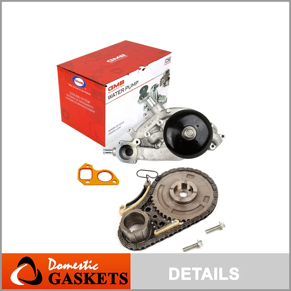 Kit de cadena de distribución bomba de agua apta 07-13 Chevrolet Buick Cadillac GMC 5.3 6.0 6.2 Foto 1 de 4