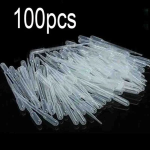 100Pcs Set 1/2/3/5ml Disposable Graduated Pipettes Transfer Liquid Droppers NEW - Picture 1 of 13
