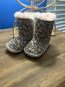Pink Leopard Ugg Boot Baby 0/1 Infant Shoes