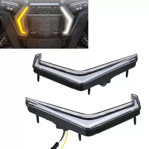 1 Pair Front LED Turn Signal Fang Accent Lights Fit For RZR RS1 Turbo XP 4 1000 - Picture 1 of 9