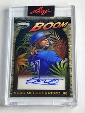 VLADIMIR GUERRERO Jr. 2023 Leaf Vibrance TEMPLE BOOM Super Prismatic Gold 1/1