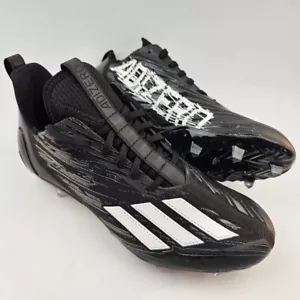 Adidas Men’s 15 Adizero Low Top Lightweight Football Cleats Black/White GX4050 - Picture 1 of 11