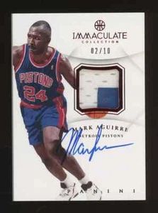 2012-13 Panini Immaculate Red Mark Aguirre Detroit Pistons Patch Auto 02/25 - Picture 1 of 2