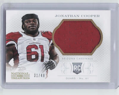 2013 National Treasures #170 Jonathan Cooper RC Jersey #'d /49 - Image 1 of 2
