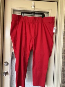 Pantalones elásticos Old Navy para mujer talla 28 Plus rojos cintura elástica nuevos con etiquetas - Imagen 1 de 6